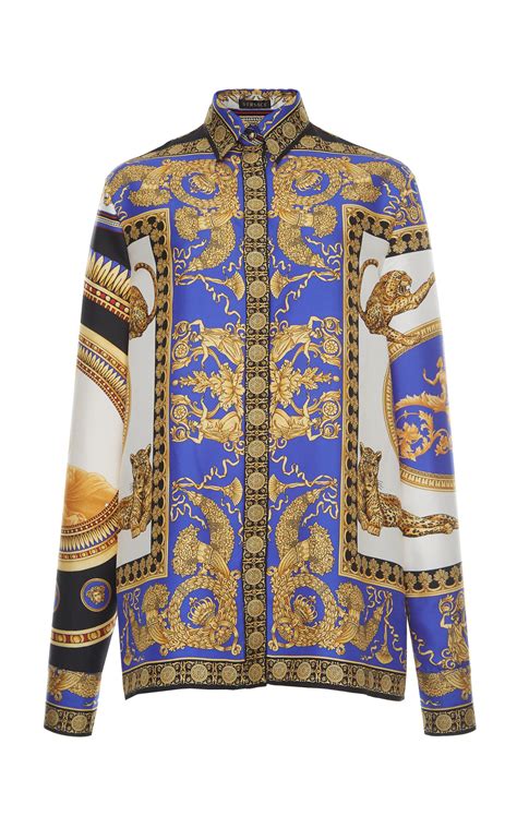 versace inspired shirt women's|Versace long sleeve shirts women's.